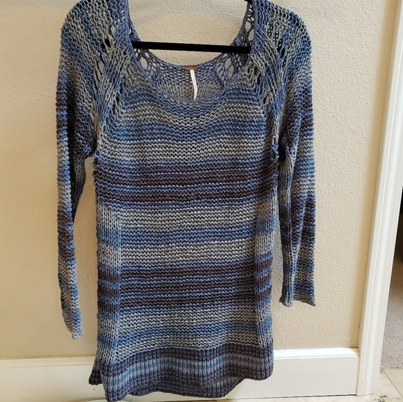 Free People Sweaters - Free People Desert Moon Sweater Indigo